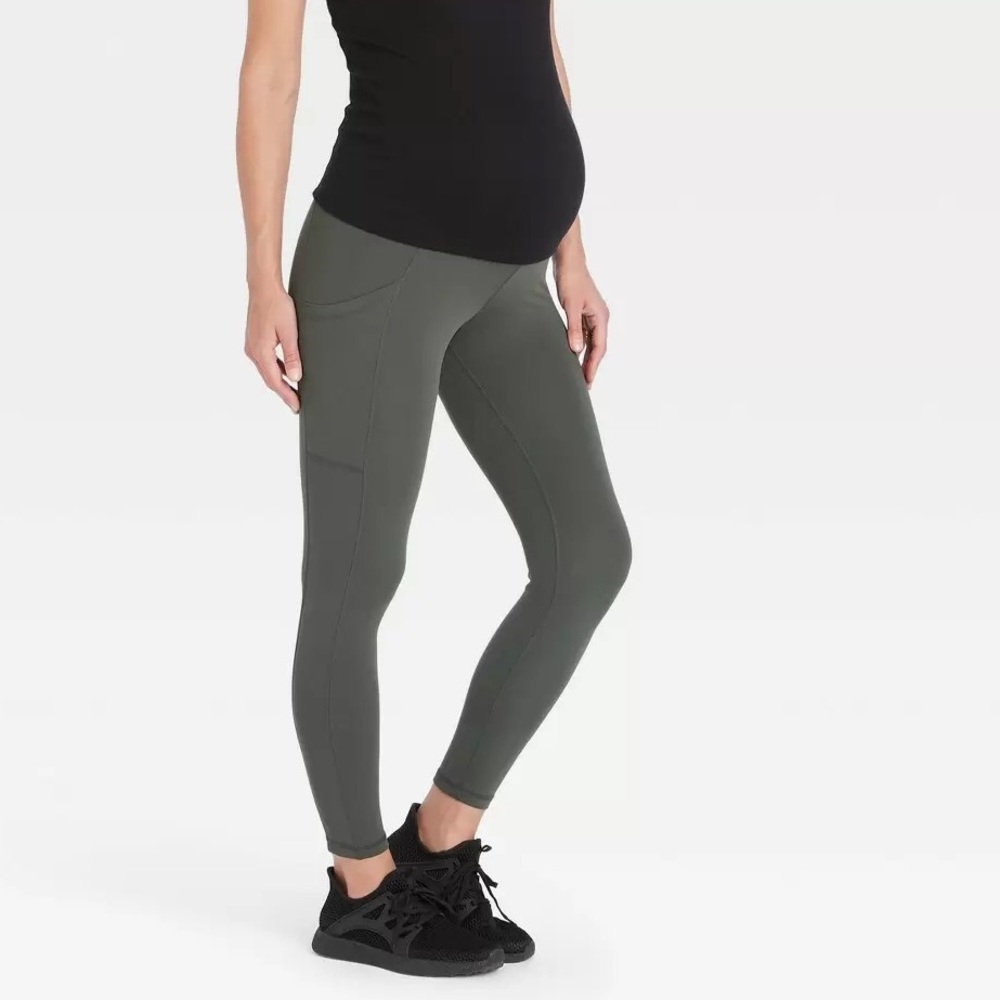 Over Belly with Pockets Active Maternity Leggings
